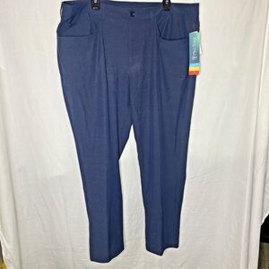 Pro Tour Coolplay Golf Pants Mens 40x30 Navy Blue UPF30 Stretch 5 Pocket NWT